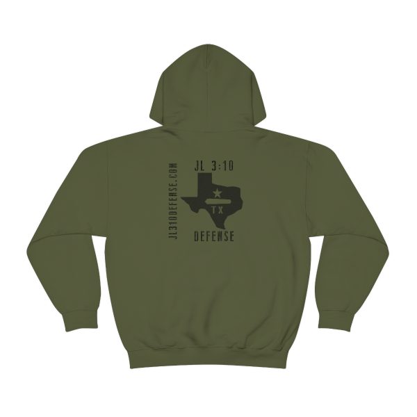 Joel 3:10 Defense - Show the Brand - Unisex Heavy Blend™ Hooded Sweatshirt - Image 3